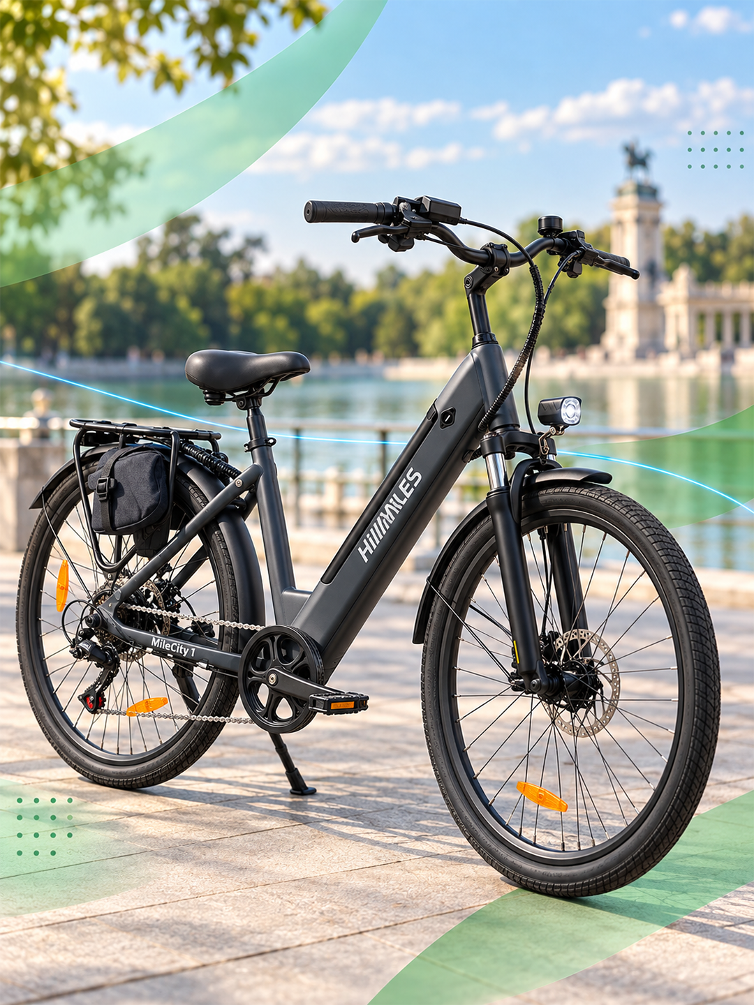 Vista completa de una bicicleta Xmovility para planificar una campaña móvil